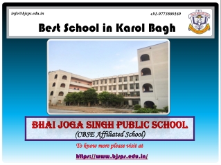 Best School in Karol Bagh