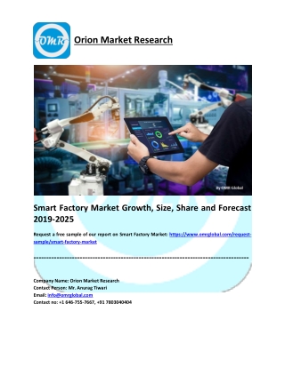 Smart Factory Market Size, Share, Trends, Analysis and Forecast 2019-2025