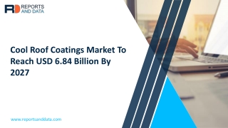 Global Cool Roof Coatings Market Outlook 2020 by Technology Development, Research Study, Growth Factors, Statistics, For