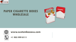 paper cigarette boxes in Texas USA