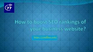 How to boost SEO rankings of your business website?