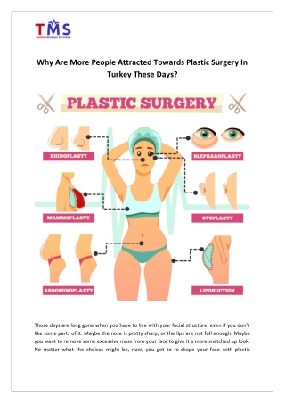 Why Are More People Attracted Towards Plastic Surgery In Turkey These Days?