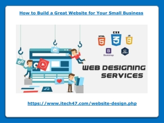 How to Build a Great Website for Your Small Business