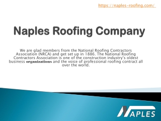 Roofing Contractor In USA | Naples Roofing