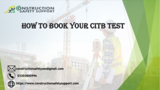 How to Book Your CITB Test