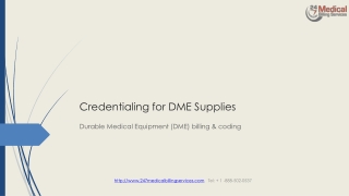 Credentialing for DME Supplies