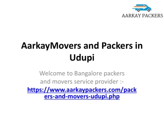 AarkayMovers and Packers in Udupi, Relocation Services in Udupi Karnataka