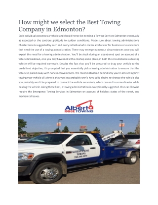 Cheap Tow Truck Service In Edmonton | Albertarosetowing.ca