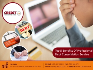 Top 5 benefits of professional debt consolidation service