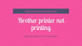 Steps to Fix Brother Printer Not Printing Error