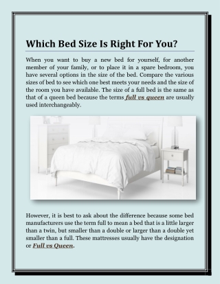 Which Bed Size Is Right For You?