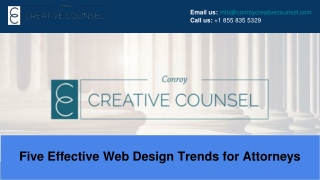 Five Effective Web Design Trends for Attorneys