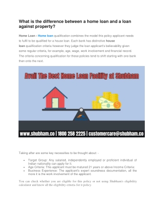 Home Loans