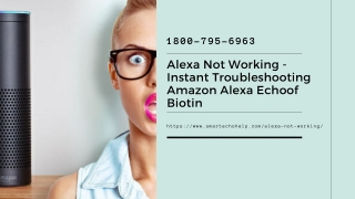 Alexa Not Working 1-8007956963 Alexa Device Not Responding -Call Now