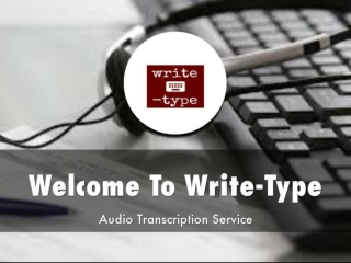 Detail Presentation About Write-Type