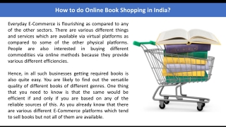 How to do online Book Shopping in India?