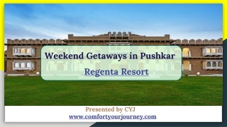 Resorts in Pushkar for Wedding | Regenta Resort Pushkar