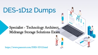 DELL EMC DES-1D12 Exam Dumps