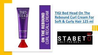 TIGI Bed Head On The Rebound Curl Cream For Soft & Curly Hair 125 ml