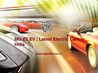 Latest electric cars Launched in India