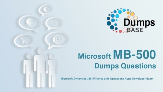 Microsoft Dynamics 365 MB-500 Real Dumps V8.02 DumpsBase