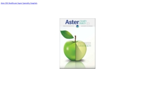 Health Watch Aster DM Healthcare