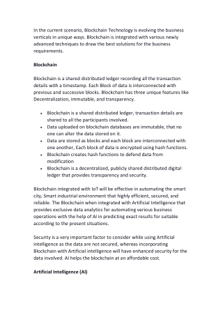 How does Blockchain help in upscaling Business operations?
