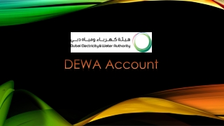 DEWA Account Details
