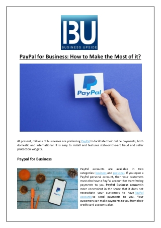 PayPal for Business: How to Make the Most of it?