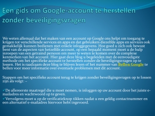 Contact Google Nederland