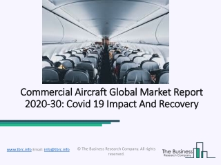 Commercial Aircraft Market Strategies and Forecast Worldwide, 2020 to 2023