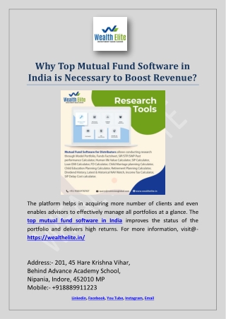 Why Top Mutual Fund Software in India is Necessary to Boost Revenue?