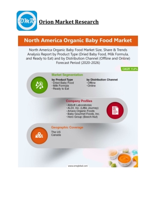 North America Organic Baby Food Market Size, Competitive Analysis, Share, Forecast- 2020-2026