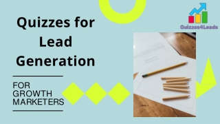 Free Quiz Maker Lead Generation Tools