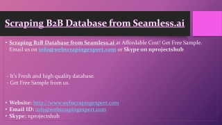 Scraping B2B Database from Seamless.ai