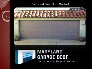 Commercial Garage Doors Maryland