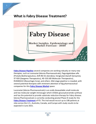 What is Fabry Disease
