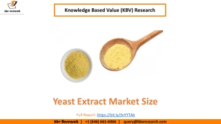 Yeast Extract Market Size Worth $1.7 Billion By 2026 - KBV Research