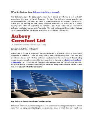 Aubrey Cornfoot Limited