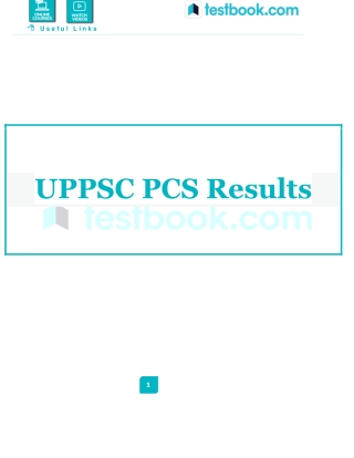 UPPSC PCS Result