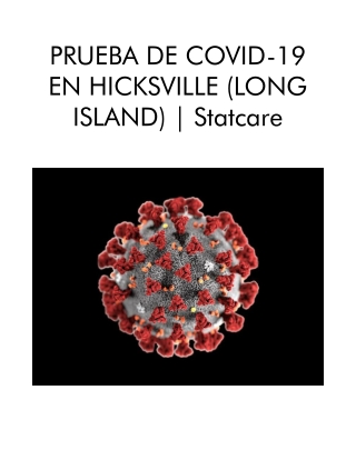 Prueba de Covid-19 en Hicksville (Long Island), Statcare