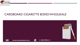 Cardboard cigarette boxes wholesale for Packaging in USA