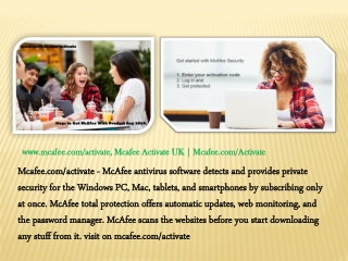 Mcafee Activate | mcafee.com/activate| Enter your 25 digit activation code