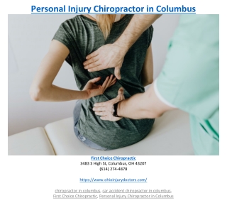 Personal Injury Chiropractor in Columbus