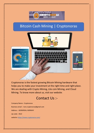 Bitcoin Cash Mining | Cryptonoras