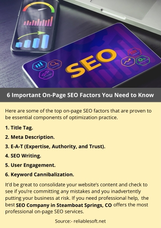 6 Important On-Page SEO Factors You Need to Know