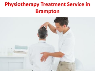 Physiotherapy Treatment Service in Brampton