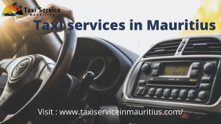 professional and reliable Taxi services in Mauritius