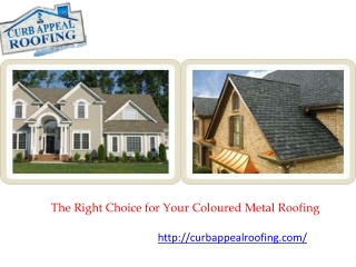 The Right Choice for Your Coloured Metal Roofing