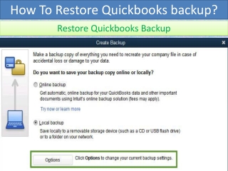 How To Restore Quickbooks backup?